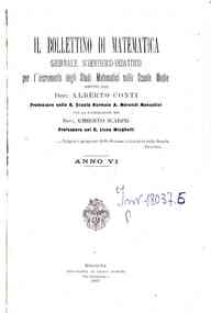 Bollettino di matematica : giornale scientifico didattico per l'incremento degli studi matematici ne[...] - 1907 6(1907) 