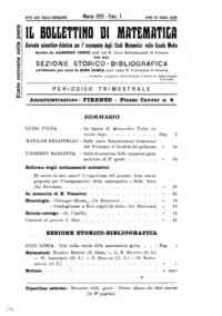 Bollettino di matematica : giornale scientifico didattico per l'incremento degli studi matematici ne[...] - 1928 24(1928) 