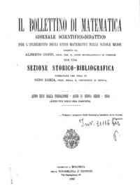 Bollettino di matematica : giornale scientifico didattico per l'incremento degli studi matematici ne[...] - 1930 26(1930) 