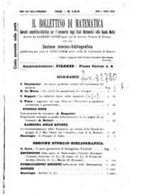 Bollettino di matematica : giornale scientifico didattico per l'incremento degli studi matematici ne[...] - 1922 18(1922) 