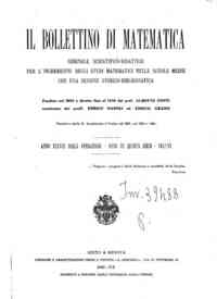 Bollettino di matematica : giornale scientifico didattico per l'incremento degli studi matematici ne[...] - 1942 38(1942) 
