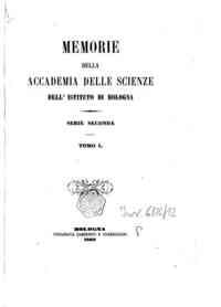 Memorie della Accademia delle scienze dell'Istituto di Bologna[...] - 1862 1862 