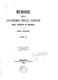 Memorie della Accademia delle scienze dell'Istituto di Bologna[...] - 1862 1862 
