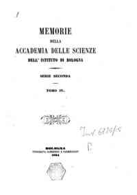 Memorie della Accademia delle scienze dell'Istituto di Bologna[...] - 1864 1864 