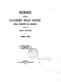 Memorie della Accademia delle scienze dell'Istituto di Bologna[...] - 1868 1868 