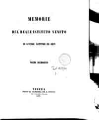 Memorie dell' I. R. Istituto veneto di scienze, lettere ed arti[...] - 1871 1871 