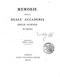Memorie della Reale Accademia delle scienze di Torino[...] - 1818 1818 - anno patrimoniale 2013 