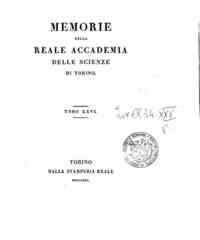 Memorie della Reale Accademia delle scienze di Torino[...] - 1821 26 (1821) - anno patrimoniale 2013 