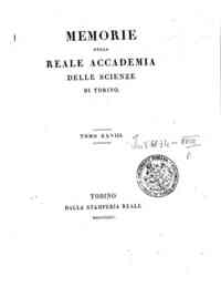 Memorie della Reale Accademia delle scienze di Torino[...] - 1824 28 (1824) - anno patrimoniale 2013 