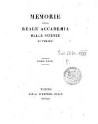 Memorie della Reale Accademia delle scienze di Torino[...] - 1825 29 (1825) - anno patrimoniale 2013 