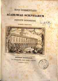 Novi commentarii Academiae scientiarum instituti bononiensis[...] - 1839 1839 
