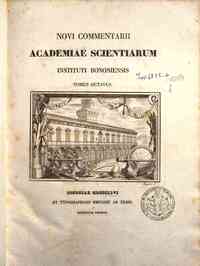 Novi commentarii Academiae scientiarum instituti bononiensis[...] - 1846 1846 