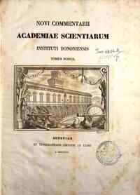Novi commentarii Academiae scientiarum instituti bononiensis[...] - 1849 1849 