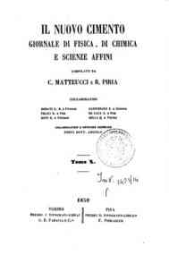 Il nuovo cimento : giornale di fisica, di chimica, e delle loro applicazioni alla medicina, alla[...] - 1859 1859 - anno patrimoniale 2013 