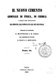 Il nuovo cimento : giornale di fisica, di chimica, e delle loro applicazioni alla medicina, alla[...] - 1855 1855 - anno patrimoniale 2013 