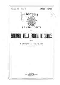 Rendiconti del Seminario della Facoltà di scienze della R. Università di Cagliari[...] - 1939 9(1939) 