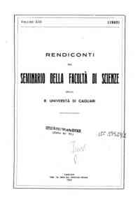 Rendiconti del Seminario della Facoltà di scienze della R. Università di Cagliari[...] - 1943 13(1943) 