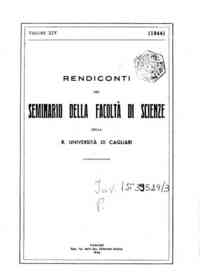 Rendiconti del Seminario della Facoltà di scienze della R. Università di Cagliari[...] - 1944 14(1944) 