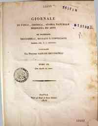 Giornale di fisica, chimica, storia naturale, medicina ed arti / L. V. Brugnatelli, Gaspare Brugnate[...] - 1816 9(1816) - anno patrimoniale 2013 