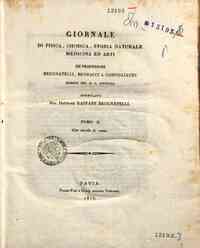 Giornale di fisica, chimica, storia naturale, medicina ed arti / L. V. Brugnatelli, Gaspare Brugnate[...] - 1817 10(1817) - anno patrimoniale 2013 