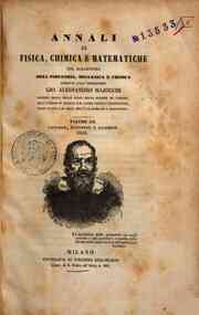 Annali di fisica, chimica e matematiche : col bullettino dell'industria meccanica e chimica / dirett[...] - 1843 12(1843) - anno patrimoniale 2013 