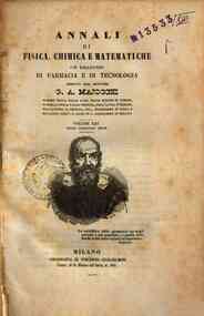 Annali di fisica, chimica e matematiche : col bullettino dell'industria meccanica e chimica / dirett[...] - 1844 13(1844) - anno patrimoniale 2013 