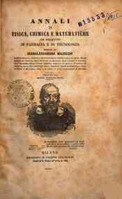 Annali di fisica, chimica e matematiche : col bullettino dell'industria meccanica e chimica / dirett[...] - 1845 20(1845) - anno patrimoniale 2013 