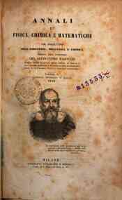 Annali di fisica, chimica e matematiche : col bullettino dell'industria meccanica e chimica / dirett[...] - 1842 5(1842) - anno patrimoniale 2013 