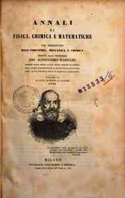Annali di fisica, chimica e matematiche : col bullettino dell'industria meccanica e chimica / dirett[...] - 1842 6(1842) - anno patrimoniale 2013 