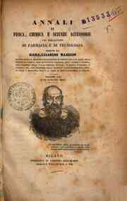 Annali di fisica, chimica e scienze accessorie : coi bollettini di farmacia e di tecnologia / dirett[...] - 1846 21(1846) - anno patrimoniale 2013 