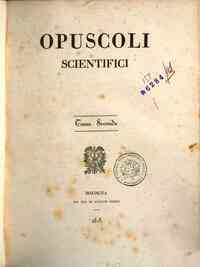 Opuscoli scientifici[...] - 1819 1819 - anno patrimoniale 2013 