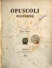 Opuscoli scientifici[...] - 1817 1817 - anno patrimoniale 2013 