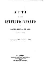 Atti del Regio Istituto veneto di scienze, lettere ed arti[...] - 1869/1870 15.1(1869-1870) 