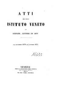 Atti del Regio Istituto veneto di scienze, lettere ed arti[...] - 1870/1871 16.1(1870-1871) 