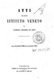 Atti del Regio Istituto veneto di scienze, lettere ed arti[...] - 1882-83 s. 6 1.1(1882-83) 
