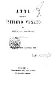 Atti del Regio Istituto veneto di scienze, lettere ed arti[...] - 1888-89 s. 6 7.1(1888-89) 