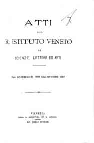 Atti del Regio Istituto veneto di scienze, lettere ed arti[...] - 1896-1897 s.7 8.1(1896-1897) 