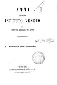 Atti del Regio Istituto veneto di scienze, lettere ed arti[...] - 1887-1888 s. 6 6.1(1887-1888) 