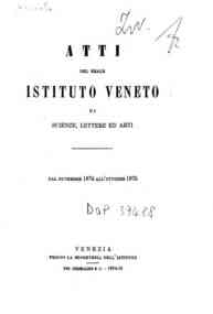 Atti del Regio Istituto veneto di scienze, lettere ed arti[...] - 1874-75 1.1(1874-75) 
