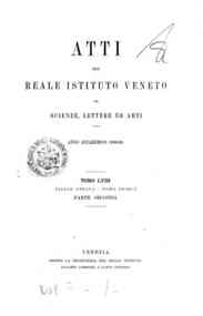 *Atti del Reale Istituto veneto di scienze, lettere ed arti[...] - 1898-1899 s.8 1.2(1898-1899) 