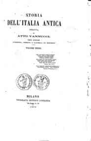 Storia dell'Italia antica / Atto Vannucci - 3 / scritta da Atto Vannucci