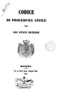 Codice di procedura civile per gli Stati estensi