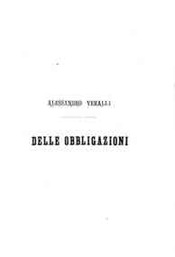 Delle obbligazioni / Alessandro Veralli
