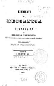 Elementi di meccanica e d'idraulica - 2: Idraulica / di Giuseppe Venturoli