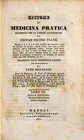 Epitome di medicina pratica destinato per le lezio... - Libro VII. sez. II.: Delle convulsioni e dei dolori