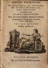 Notizie elementari di farmacia, di chimica, di sto... - 4: Storia naturale