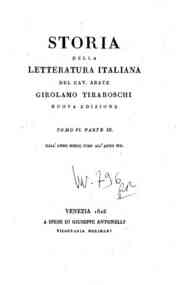 Storia della letteratura italiana del cav. abate G... - 6.1: Dall'anno 1400 fino all'anno 1500