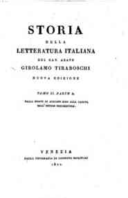 Storia della letteratura italiana del cav. abate G... - 2.1; 2.2: Dalla morte di Augusto sino alla caduta dell'impero occidentale