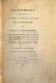 La farmacia descritta secondo i moderni princi... - 4.: Volume quarto che contiene la parte pratica dell'arte