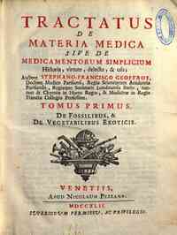 Tractatus de materia medica sive De medicamentorum... - 1: De fossilibus, & de vegetabilibus exoticis